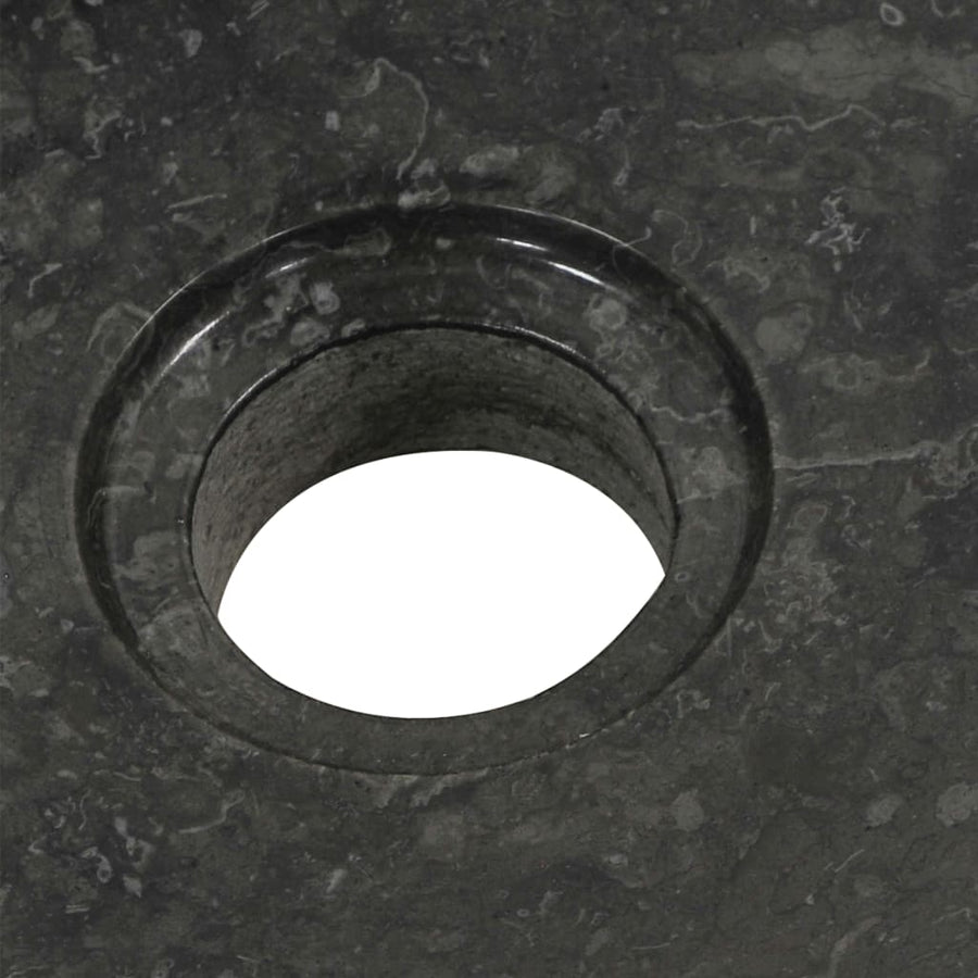 Wastafelkast Met Marmeren Wastafel Massief Teakhout 74 x 45 x 75 cm