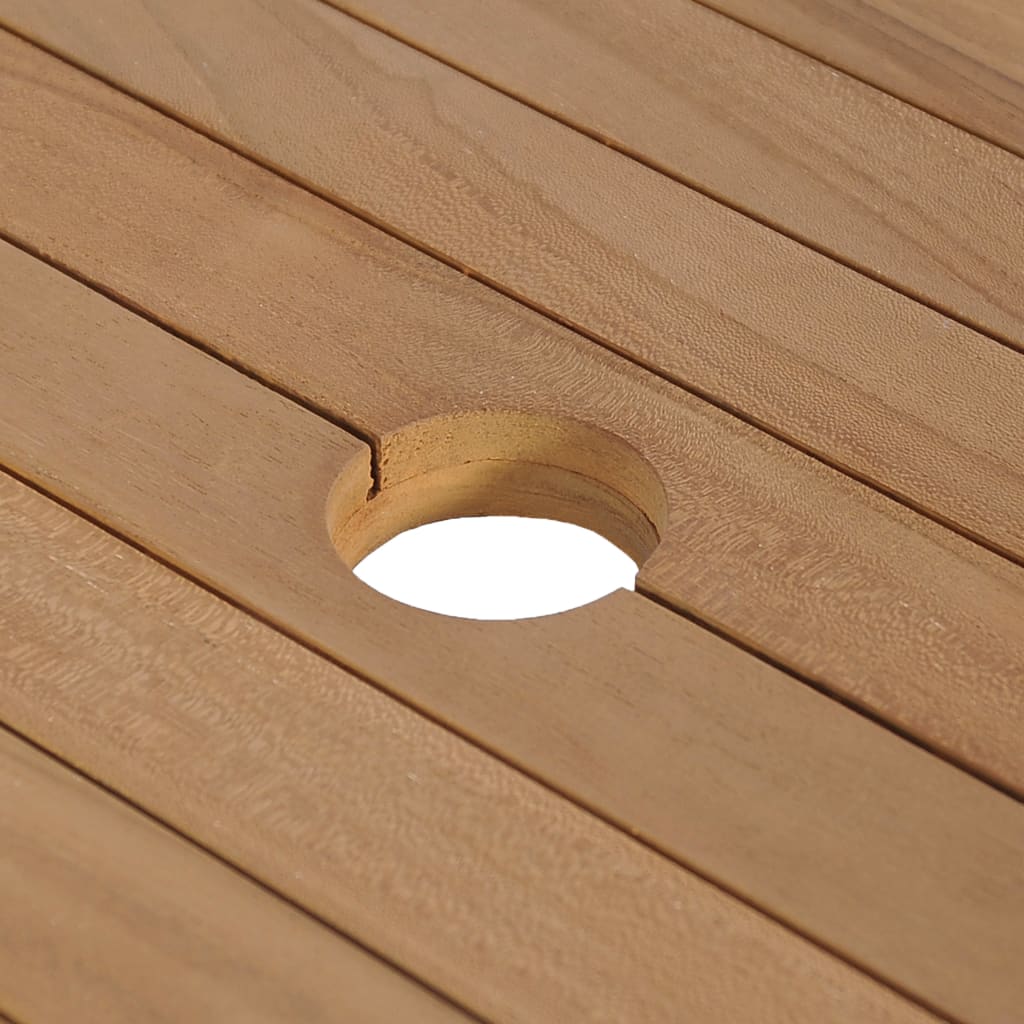 Wastafelkast Met Marmeren Wastafel Massief Teakhout Kleur 74 x 45 x 75 cm