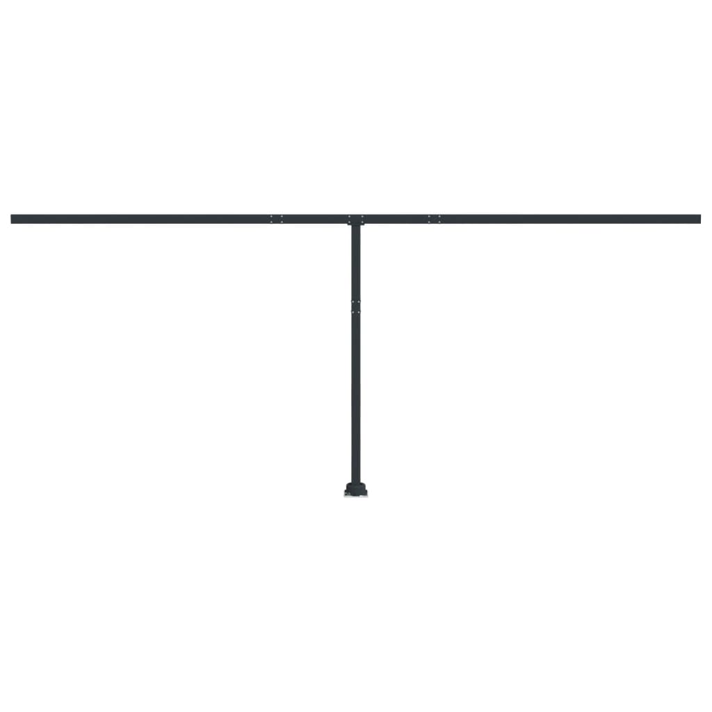 Luifelpaalset Ijzer Kleurig 600 x 245 cm Antraciet