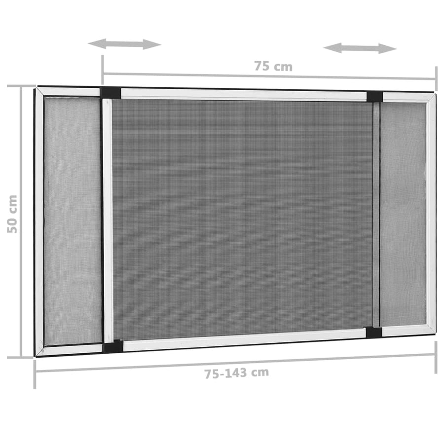 Raamhor Uitschuifbaar (75-143)X50 Cm 143 x 50 cm