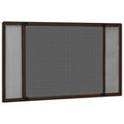 Raamhor uitschuifbaar 75-143x50 cm bruin