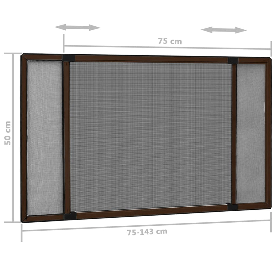 Raamhor Uitschuifbaar (75-143)X50 Cm 143 x 50 cm