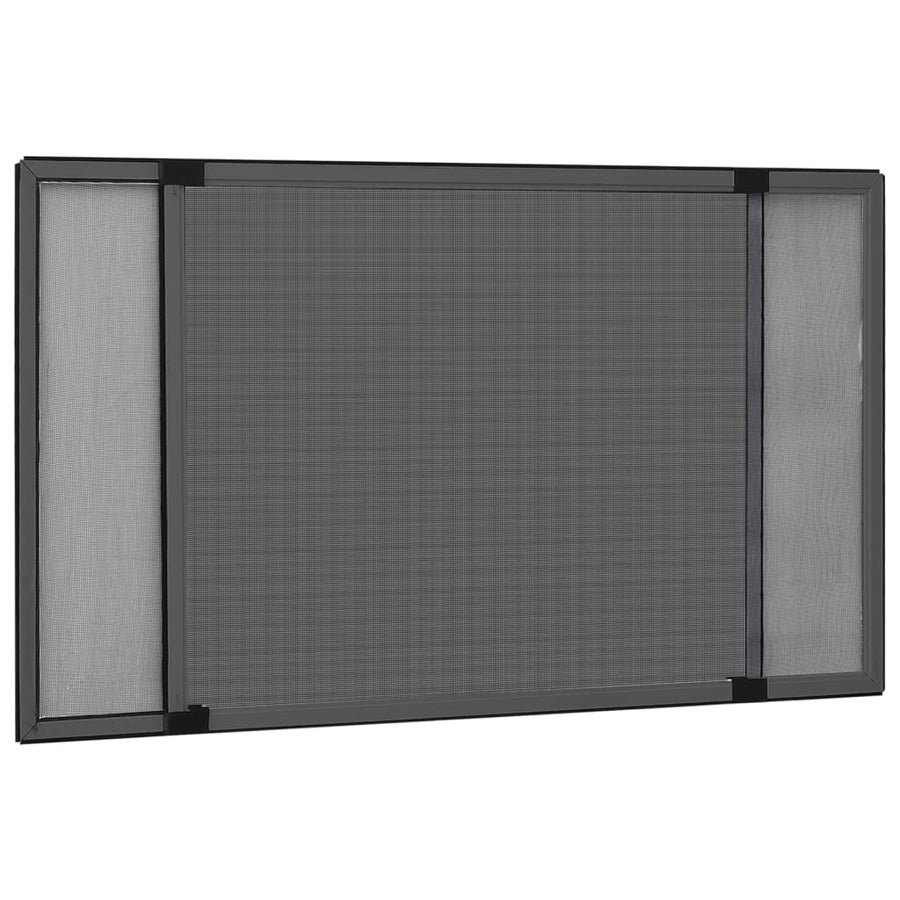 Raamhor uitschuifbaar (75-143)x50 cm antracietkleurig
