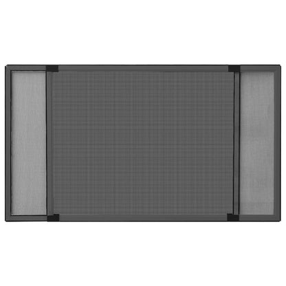 Raamhor uitschuifbaar (75-143)x50 cm antracietkleurig