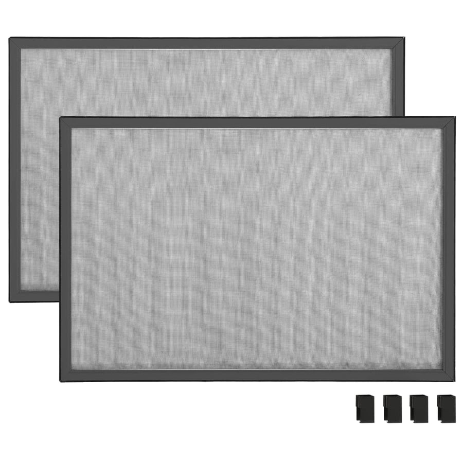 Raamhor uitschuifbaar (75-143)x50 cm antracietkleurig