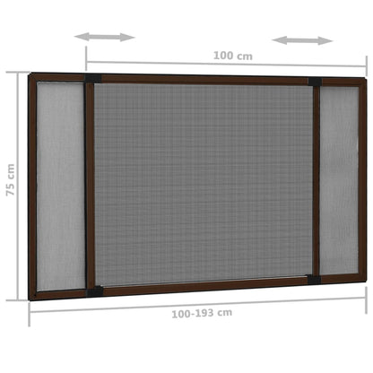 Raamhor Uitschuifbaar (100-193)X75 Cm Bruin 193 x 75 cm