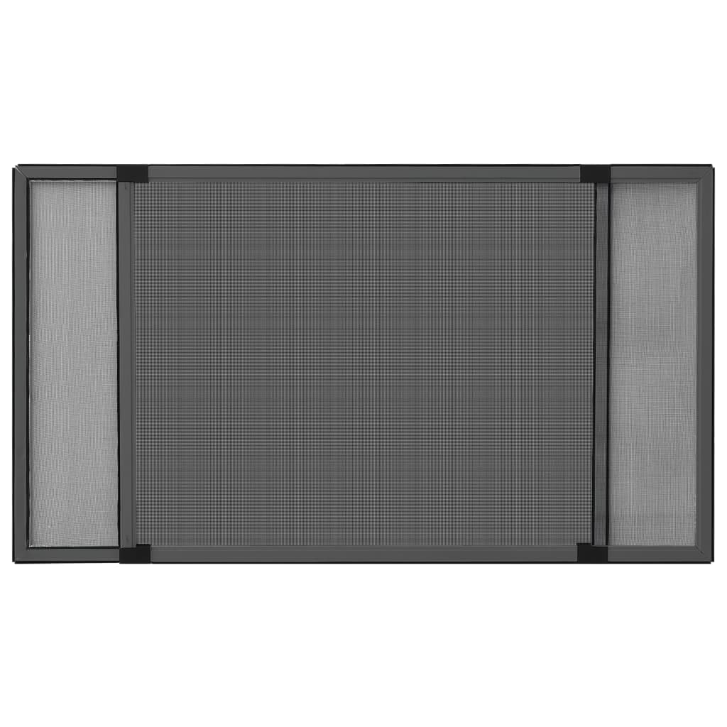 Raamhor uitschuifbaar (100-193)x75 cm antracietkleurig