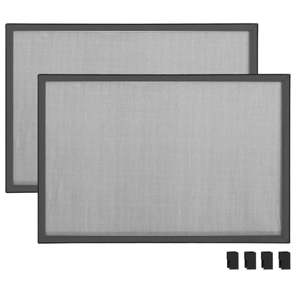 Raamhor uitschuifbaar (100-193)x75 cm antracietkleurig