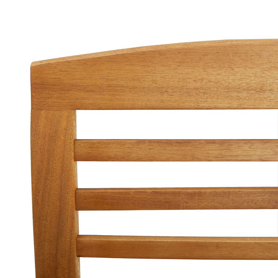4-Delige Loungeset Massief Acaciahout Bruin Bank + 2x Fauteuil + Tafel