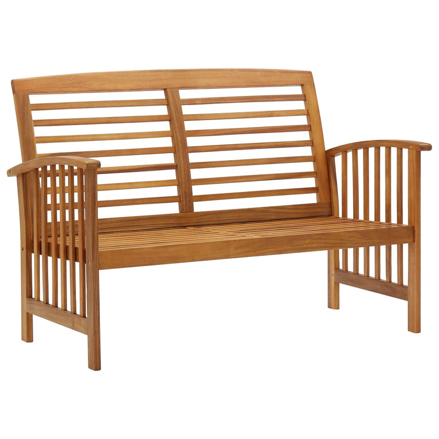 3-Delige Loungeset Massief Acaciahout Bruin 2x Bank + Tafel