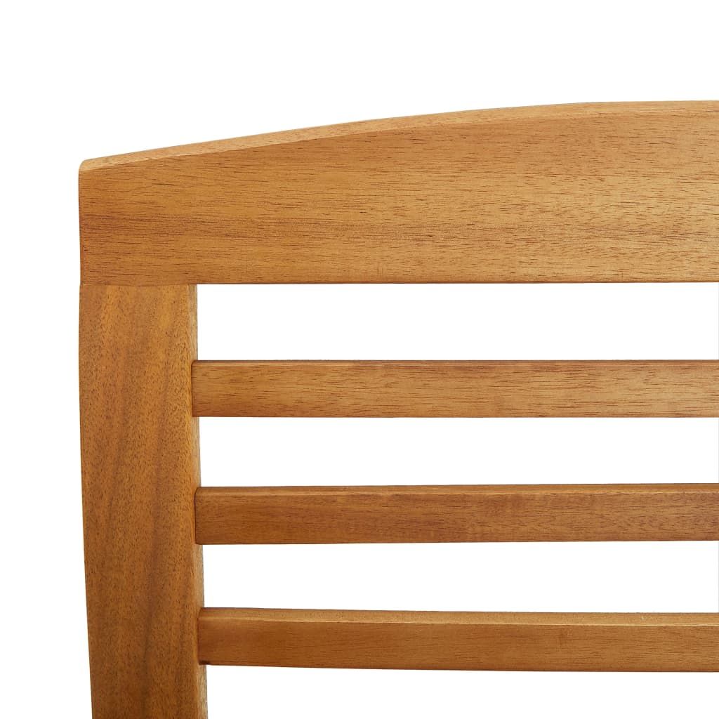 5-Delige Loungeset Massief Acaciahout Bruin 4x Fauteuil + Tafel