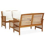 Loungeset 3-delig massief acaciahout
