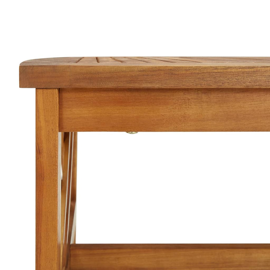 5-Delige Loungeset Massief Acaciahout Bruin 4x Fauteuil + Tafel