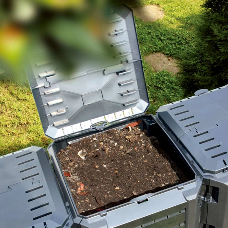 Compostbak 1600 L zwart 1600 l
