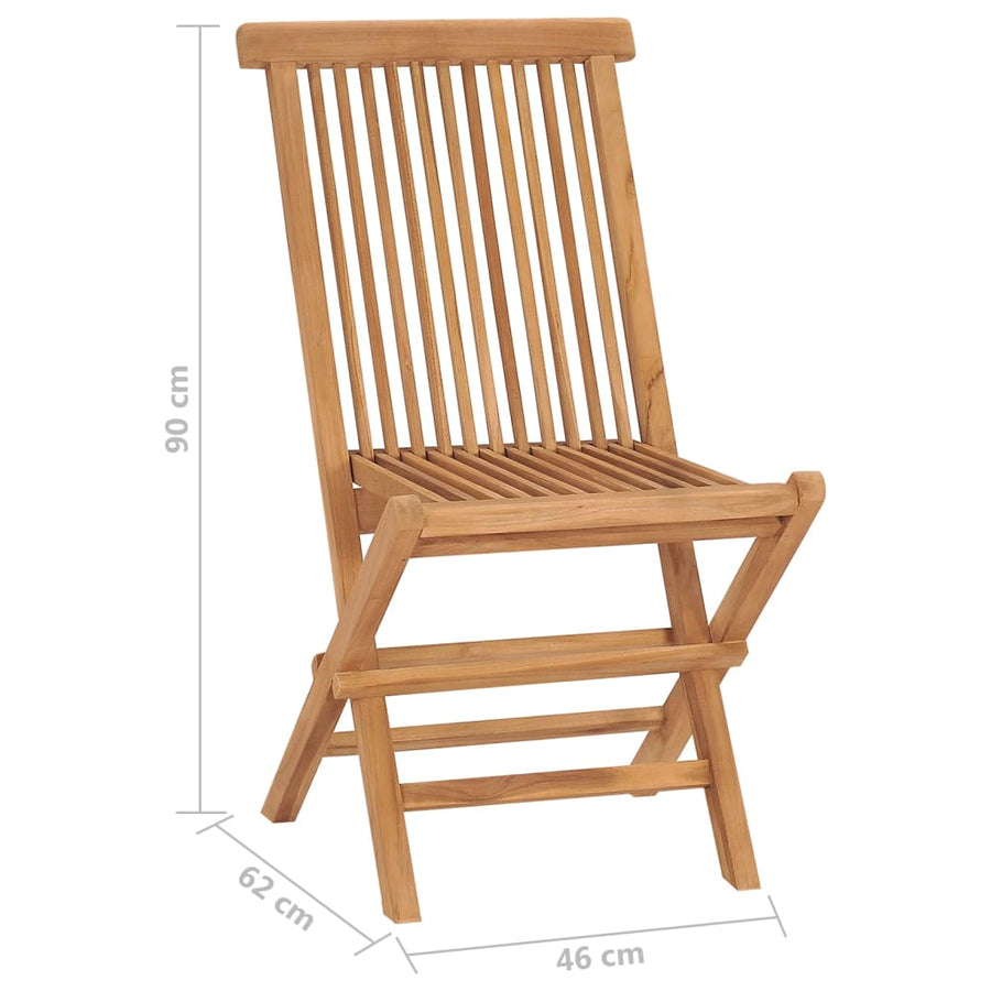 Tuinstoelen Inklapbaar Massief Teakhout 2