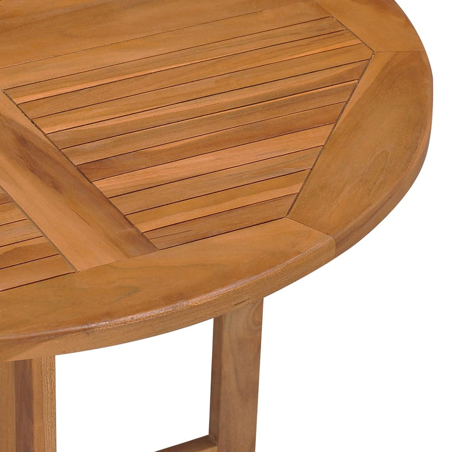 Tuintafel Inklapbaar Ø 90X75 Cm Massief Teakhout 1 Rond