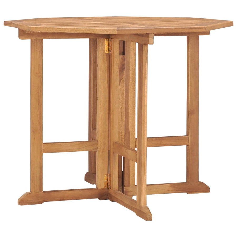 Tuintafel Inklapbaar 90X90X75 Cm Massief Teakhout 1 90 x 90 x 75 cm Achthoekig