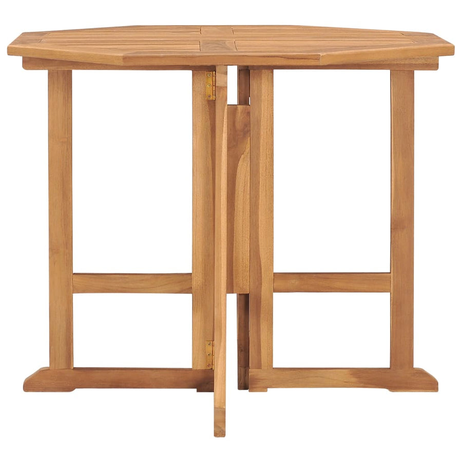 Tuintafel Inklapbaar 90X90X75 Cm Massief Teakhout 1 90 x 90 x 75 cm Achthoekig
