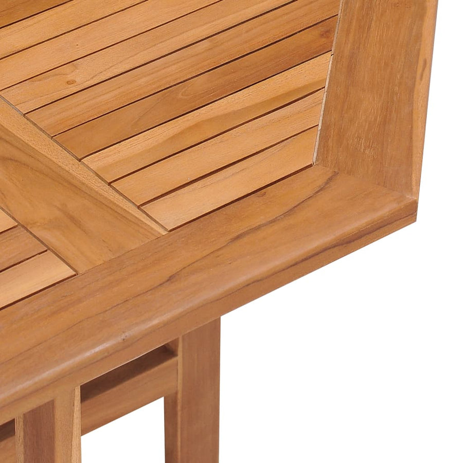 Tuintafel Inklapbaar 90X90X75 Cm Massief Teakhout 1 90 x 90 x 75 cm Achthoekig