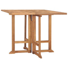 Tuintafel 90x90x75 cm inklapbaar massief teakhout