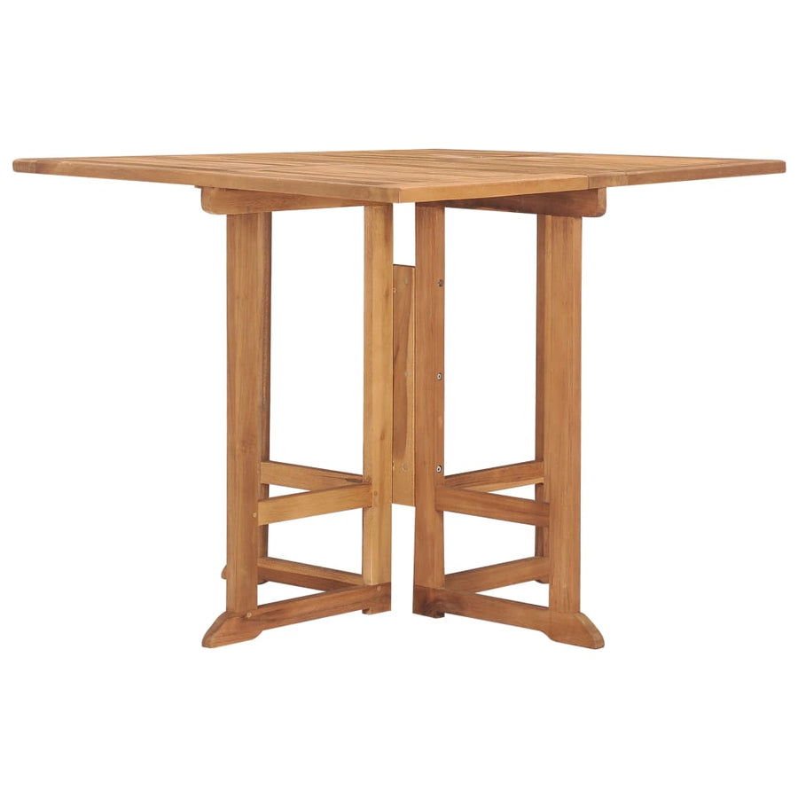 Tuintafel Inklapbaar 90X90X75 Cm Massief Teakhout 1 90 x 90 x 75 cm Vierkant