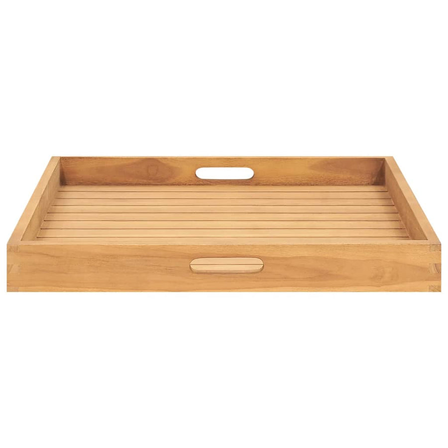 Dienblad 60X60 Cm Massief Teakhout 60 x 60 cm