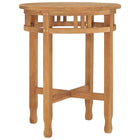 Bistro table foldable Ø60x75.5 cm solid teak