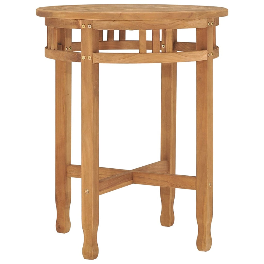Bistrotafel inklapbaar Ø60x75,5 cm massief teakhout