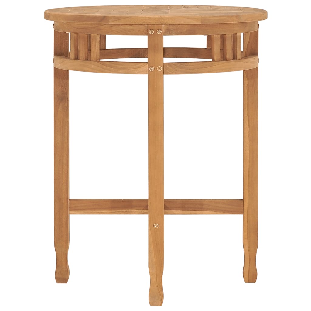 Bistrotafel inklapbaar Ø60x75,5 cm massief teakhout