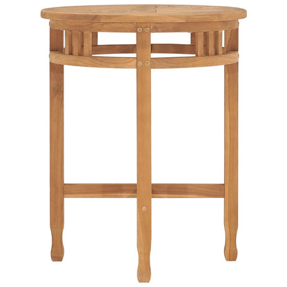 Bistrotafel inklapbaar Ø60x75,5 cm massief teakhout