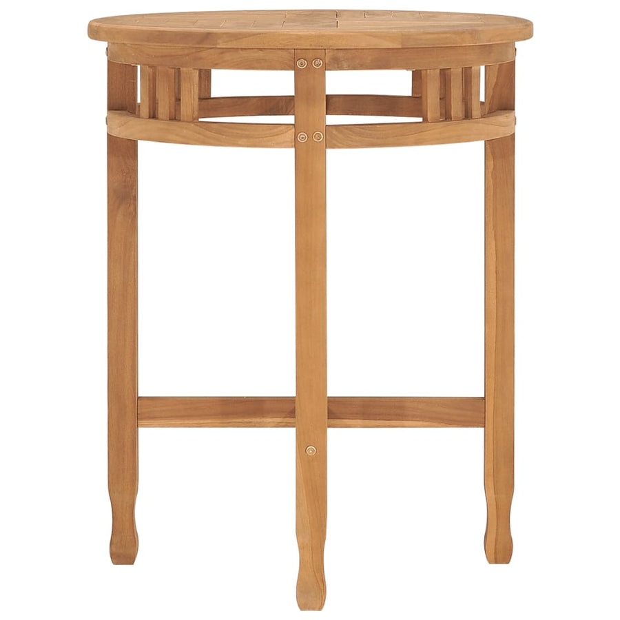 Bistrotafel inklapbaar Ø60x75,5 cm massief teakhout