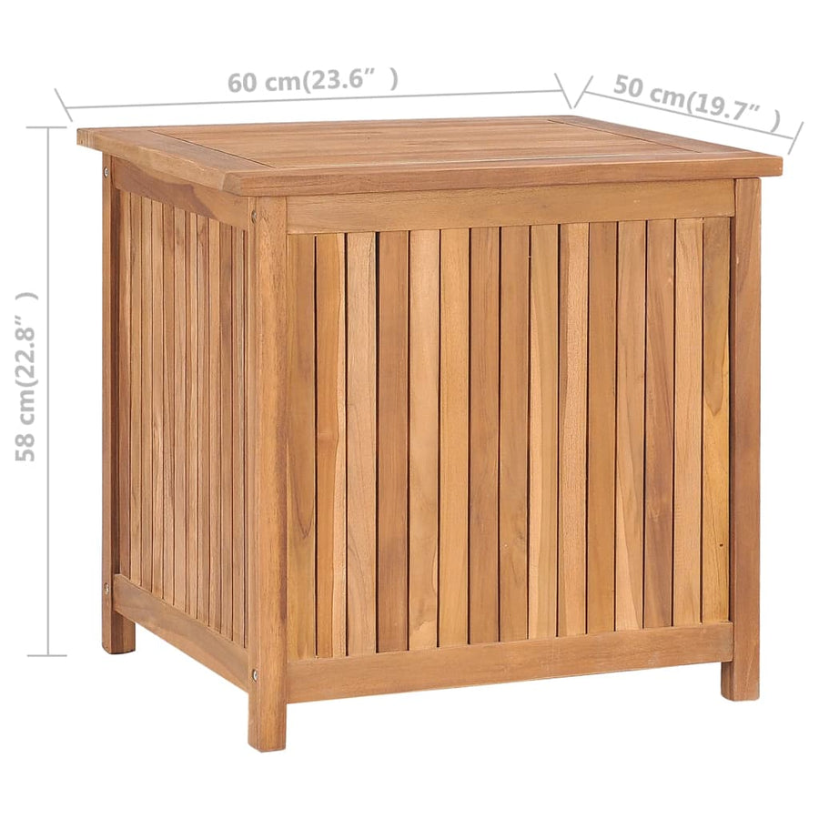 Opbergbox Massief Teakhout 60 x 50 x 58 cm