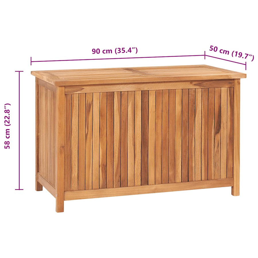 Opbergbox Massief Teakhout 90 x 50 x 58 cm