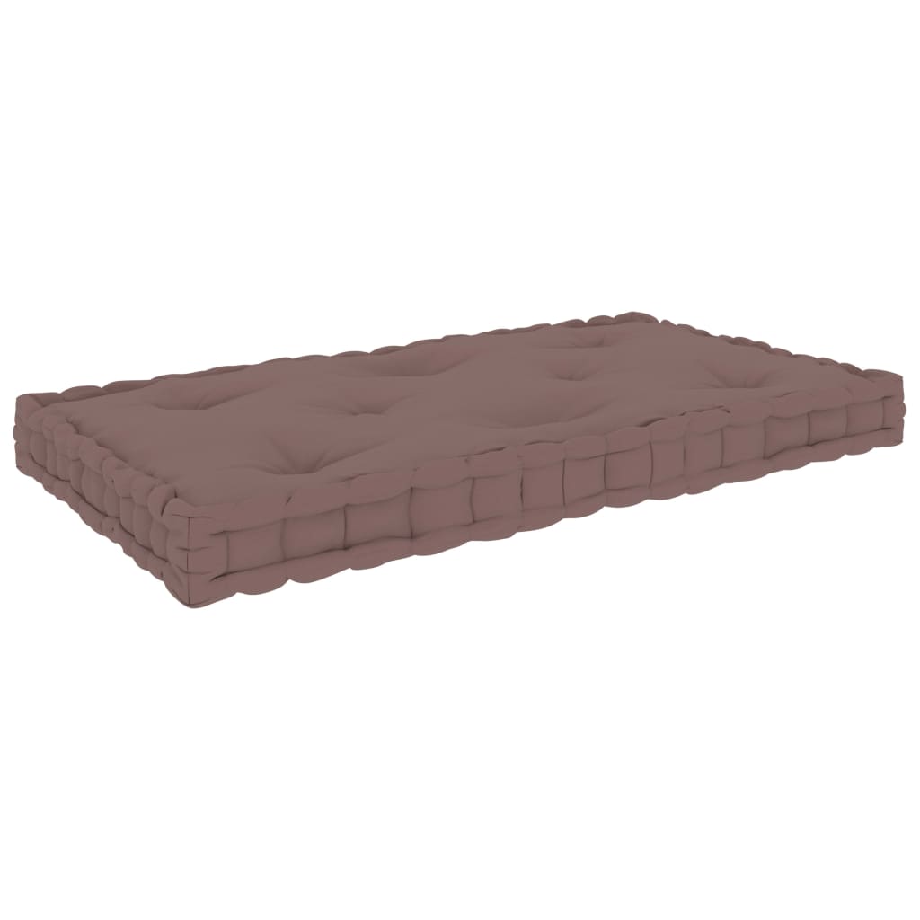 Palletvloerkussen 73X40X7 Cm Katoen Taupe