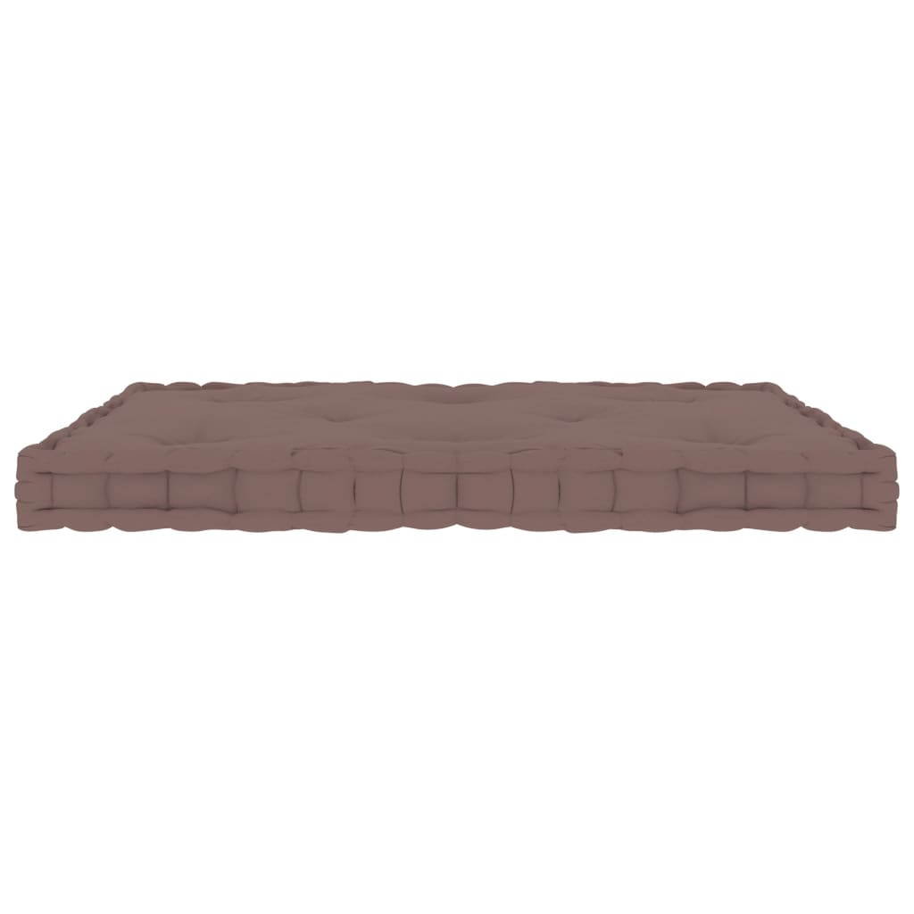 Palletvloerkussen 73X40X7 Cm Katoen Taupe