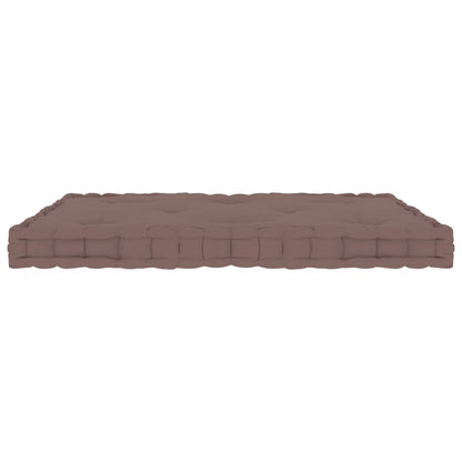 Palletvloerkussen 73X40X7 Cm Katoen Taupe