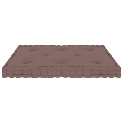 Palletvloerkussen 73X40X7 Cm Katoen Taupe