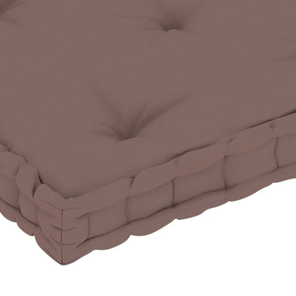 Palletvloerkussen 73X40X7 Cm Katoen Taupe