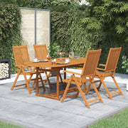 Tuinset massief acaciahout 5-delig 150-200 cm