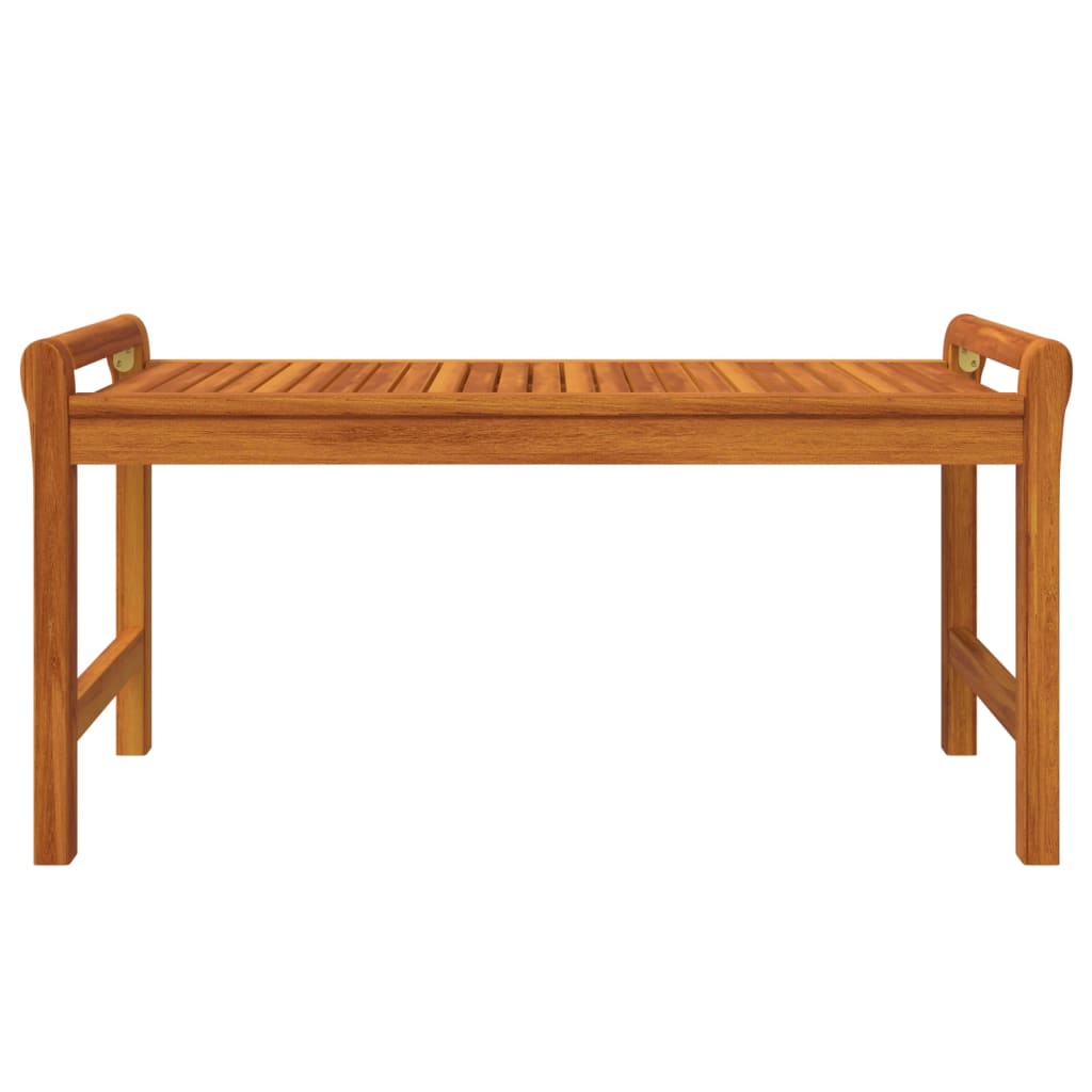 4-Delige Loungeset Met Kussens Massief Acaciahout Donkergrijs Tweezitsbank + 2x Fauteuil + Tafel