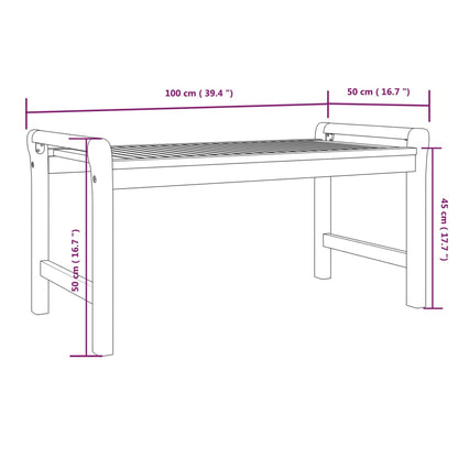 5-Delige Loungeset Met Kussens Massief Acaciahout Donkergrijs 4x Fauteuil + Tafel