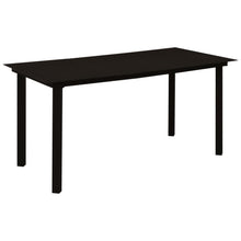 7-Delige Tuinset Pvc-Rattan Zwart 7