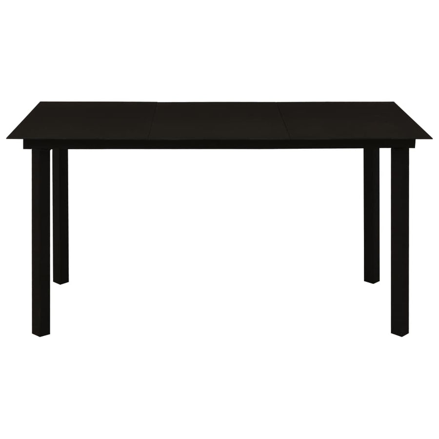 5-Delige Tuinset Pvc-Rattan Zwart 5