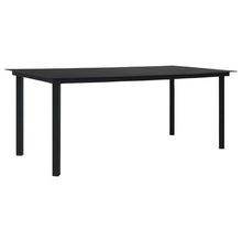 9-delige Tuinset PVC-rattan zwart