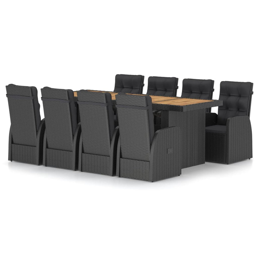 9-Delige Tuinset Met Kussens Poly Rattan 8