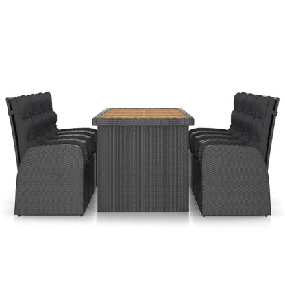 9-Delige Tuinset Met Kussens Poly Rattan 8