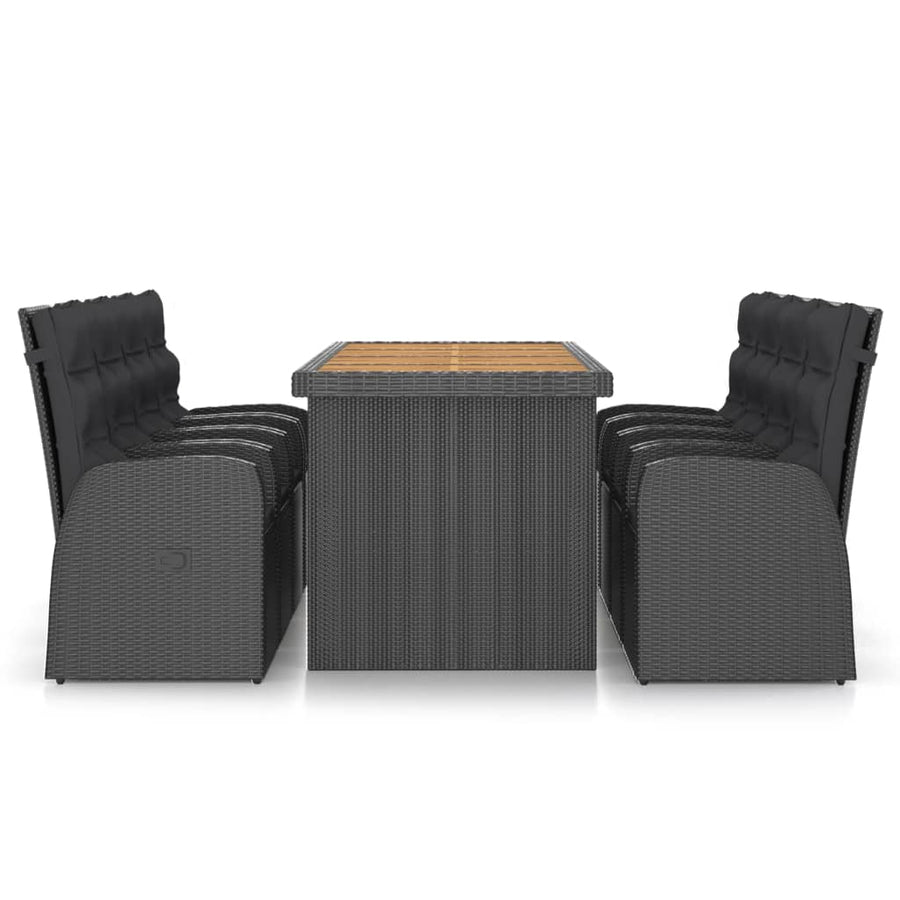 9-Delige Tuinset Met Kussens Poly Rattan 8