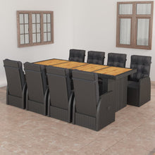 9-Delige Tuinset Met Kussens Poly Rattan 8