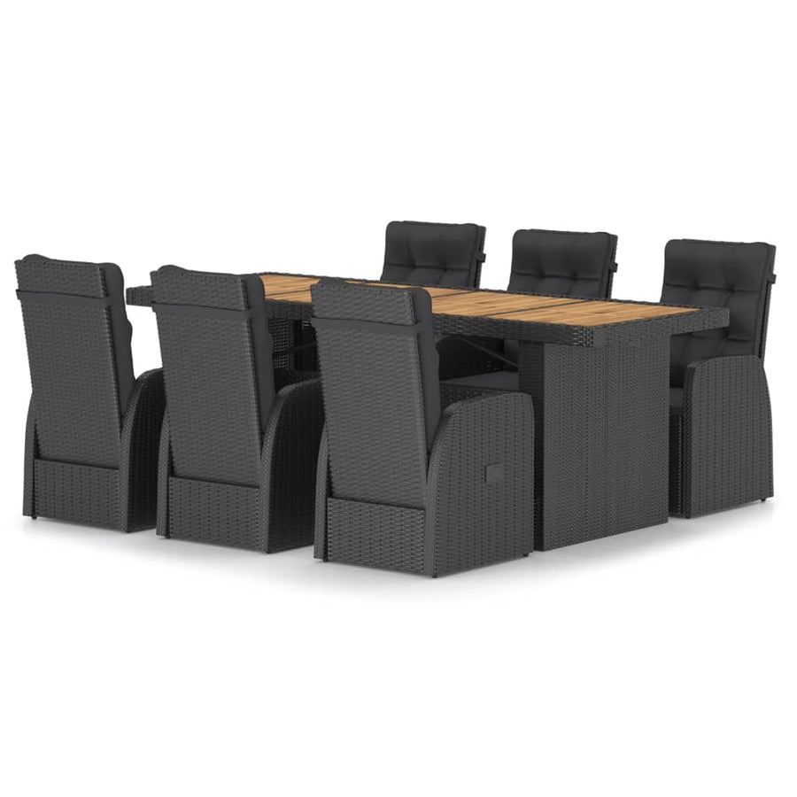 7-Delige Tuinset Met Kussens Poly Rattan 6