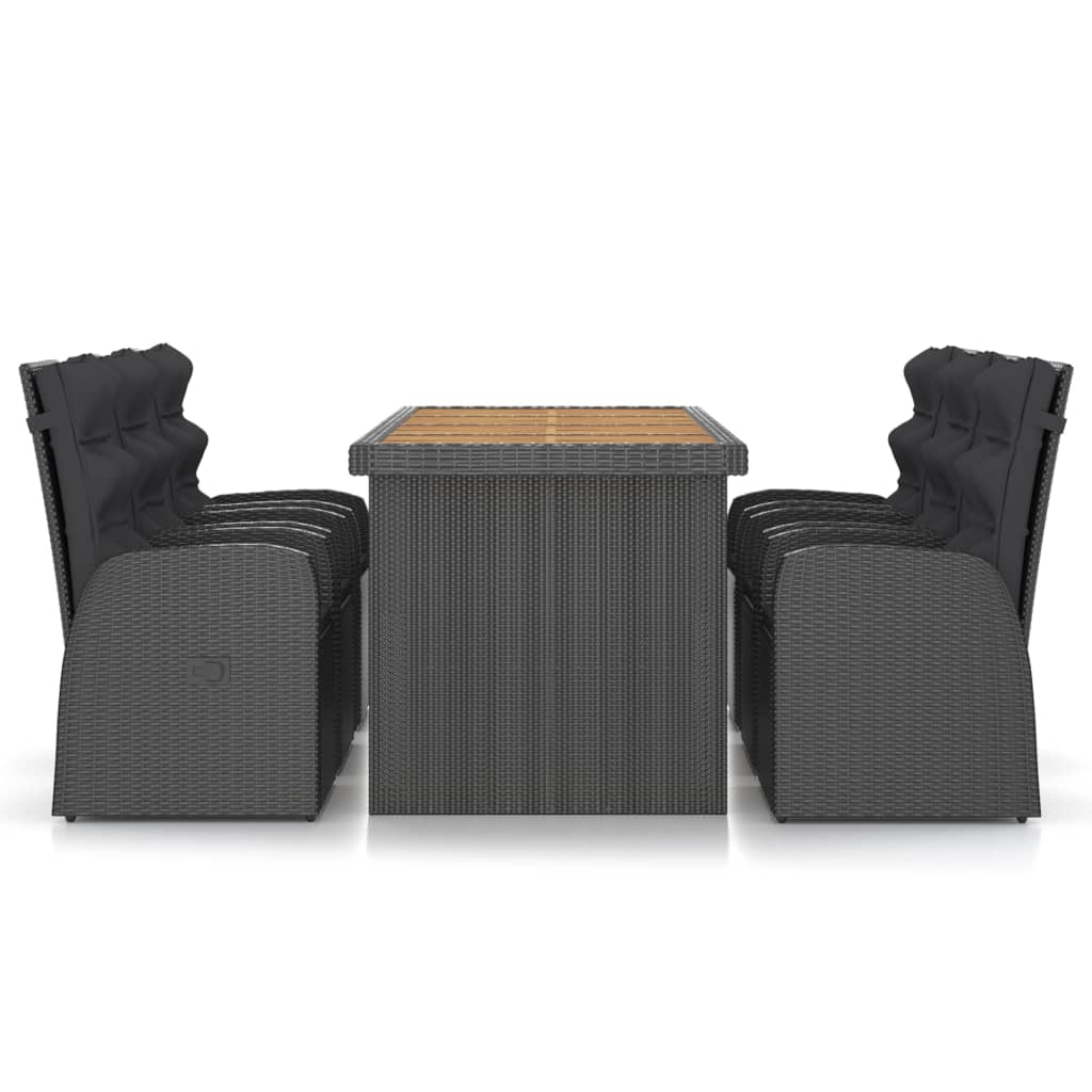 7-Delige Tuinset Met Kussens Poly Rattan 6